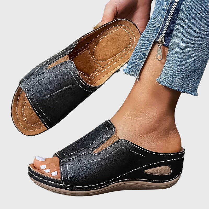 Instapsandalen Met Open Teen | Navando