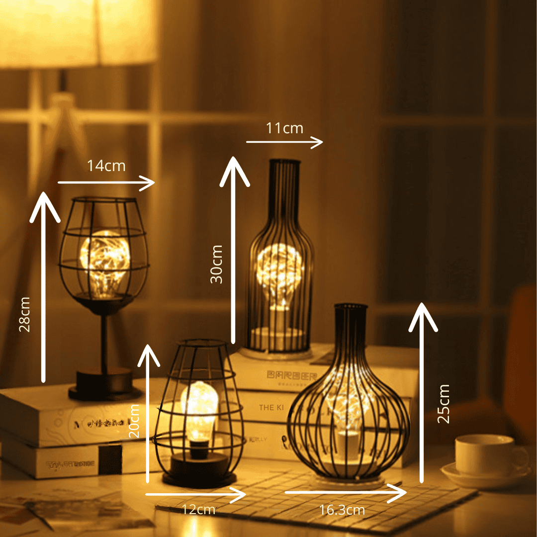 Jaelynn | Moderne Industriële Tafellamp Met Open Frame