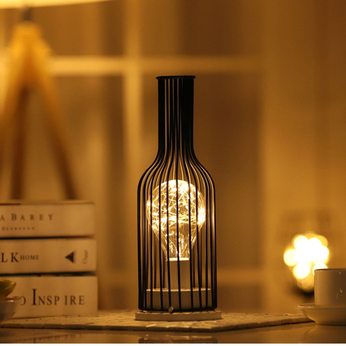 Jaelynn | Moderne Industriële Tafellamp Met Open Frame