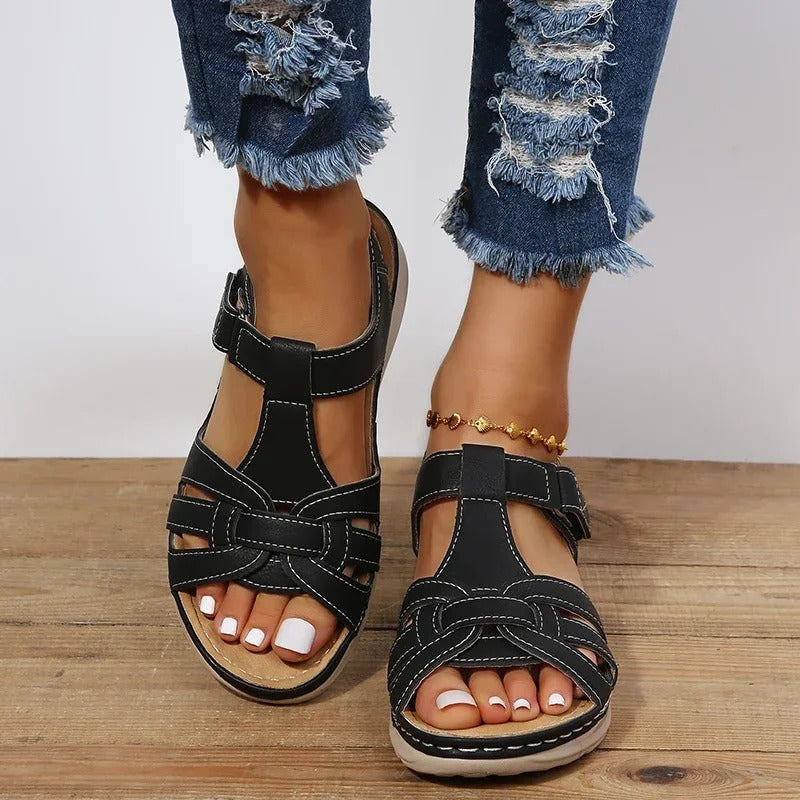 Julia | Leren sandalen met optimale ondersteuning 4