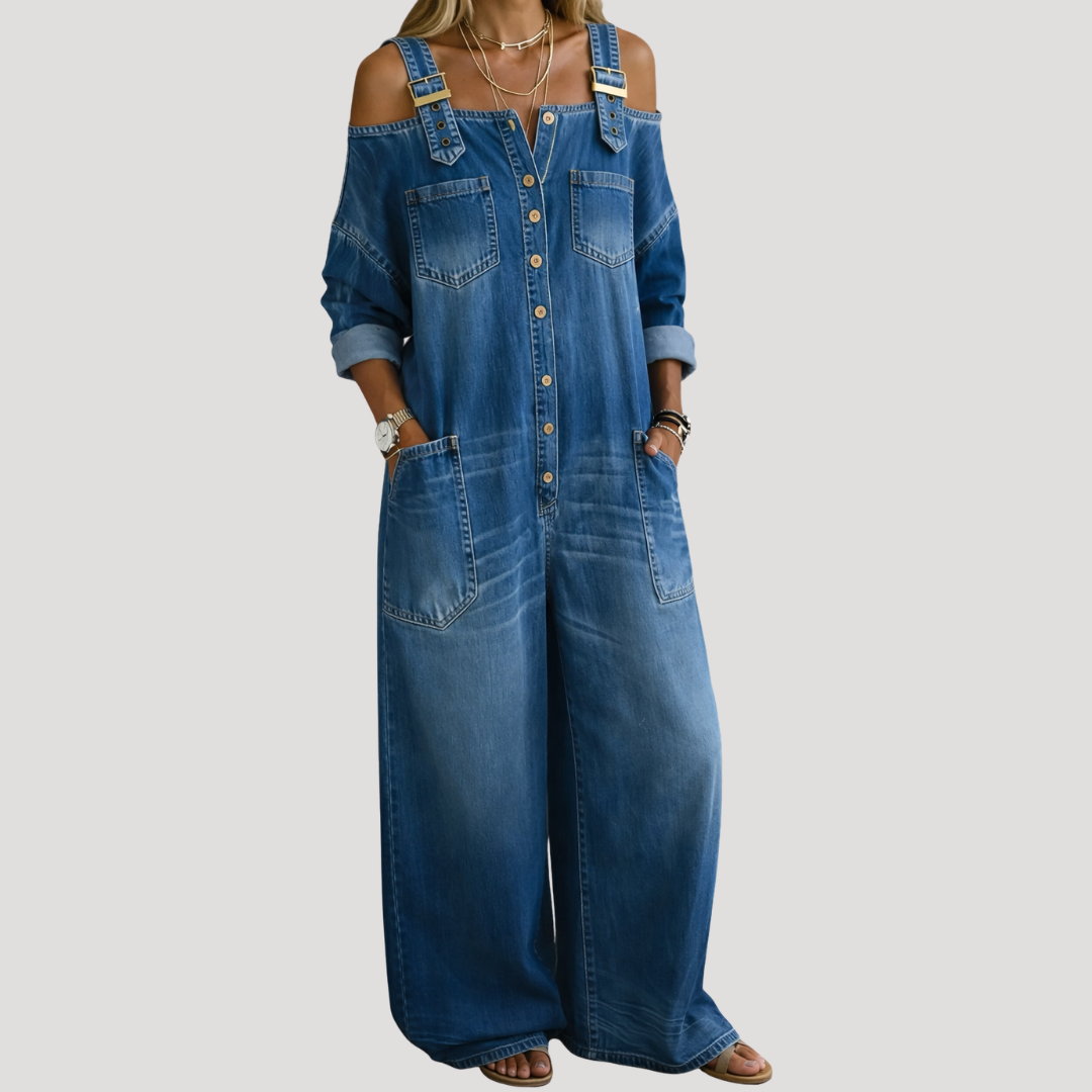 Jumpsuit Met Wijde Pijpen | Navando 