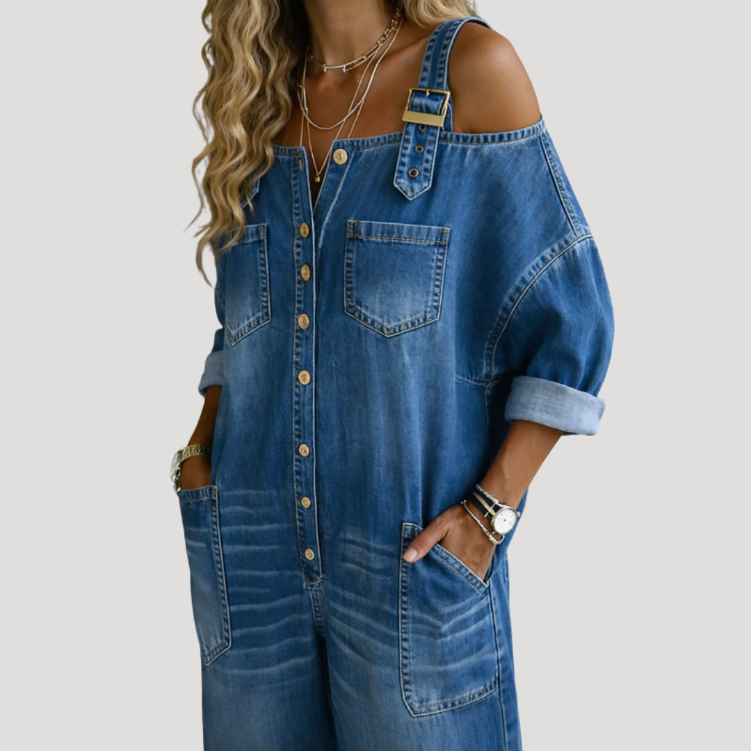 Jumpsuit Met Wijde Pijpen | Navando 