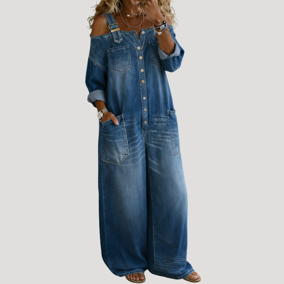 Jumpsuit Met Wijde Pijpen | Navando 