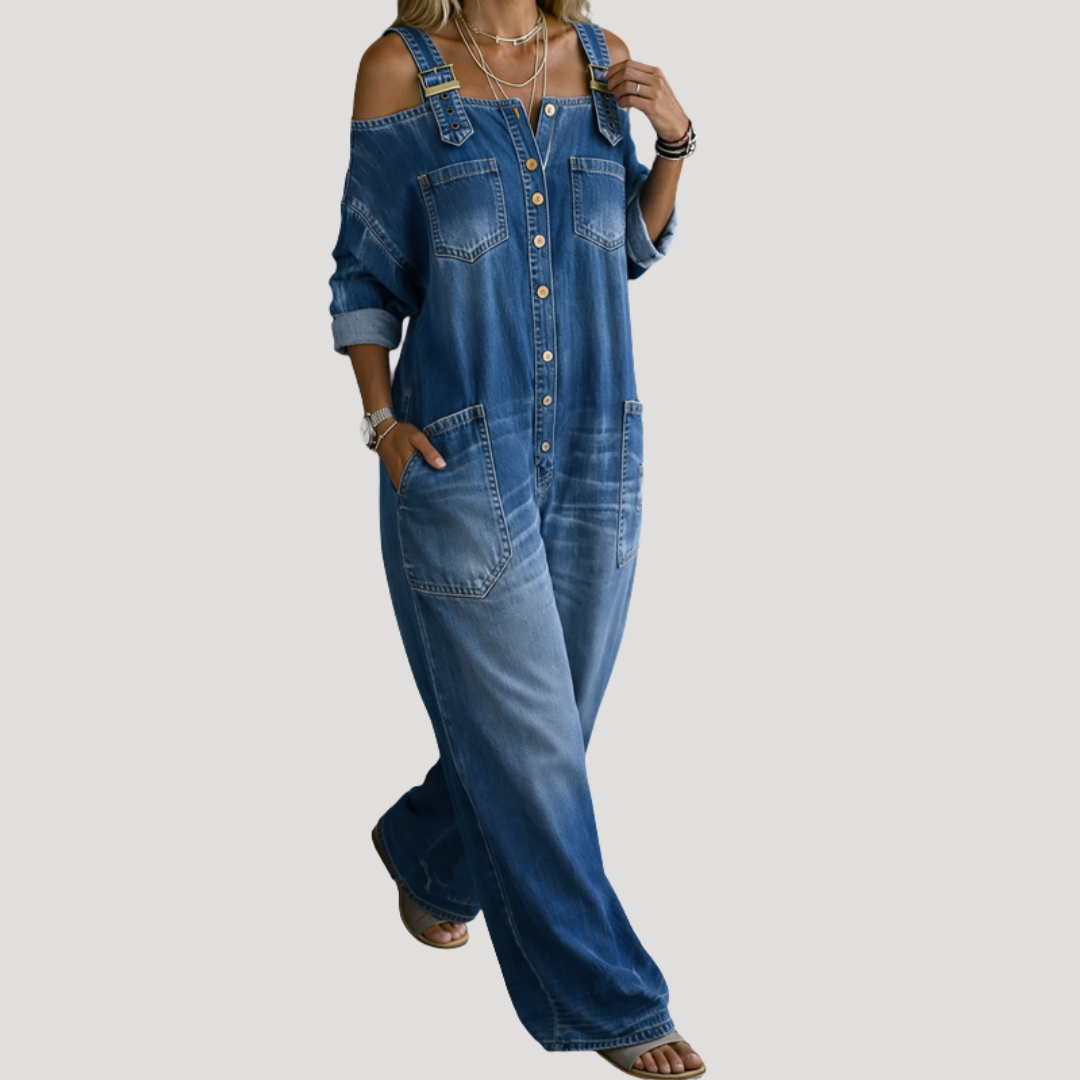 Jumpsuit Met Wijde Pijpen | Navando 
