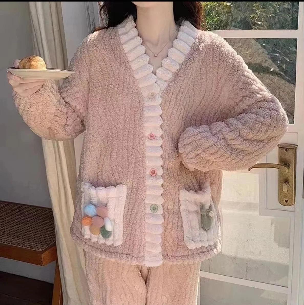 Kawaii | Zachte flanellen loungewear set 3