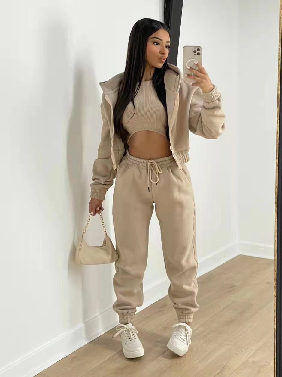 Kelby | Comfy 3-delige set met crop top 2