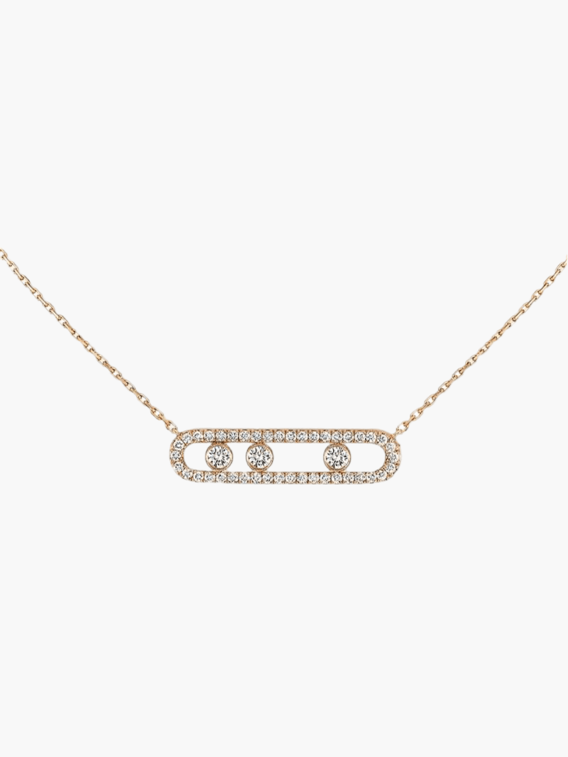 Ketting met bewegende diamanten - elegant, verfijnd en tijdloos 6