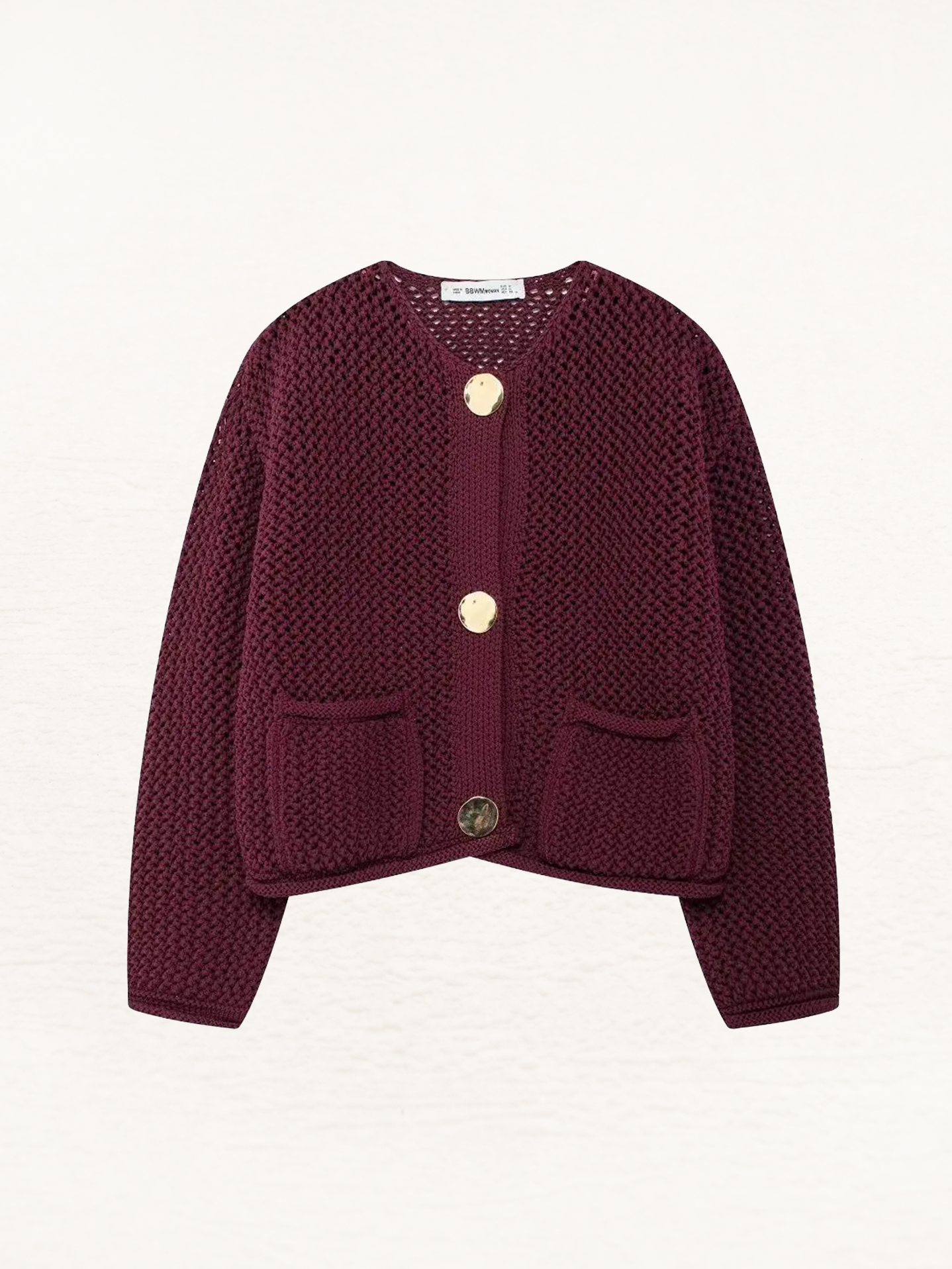 Trui-Vest-Dames-Victoria-Mae-Nederland-Belgie-Bordeaux-Bourgondy