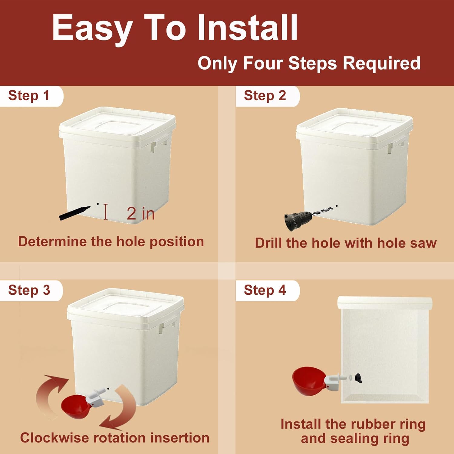 Kippenwaterer | Automatische bijvulling en lekpreventie 3