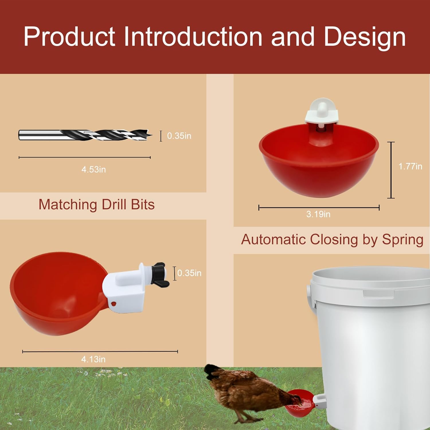 Kippenwaterer | Automatische bijvulling en lekpreventie 6