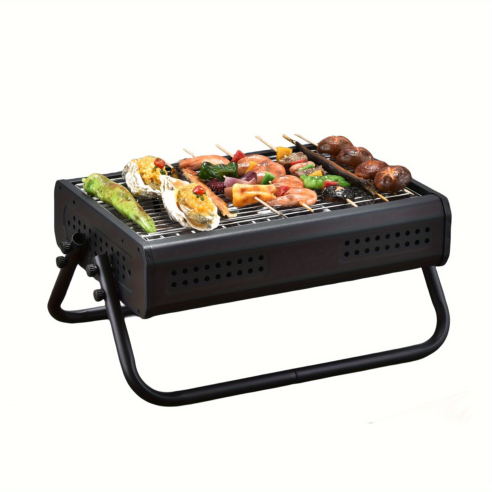 KitchenCrest | Compacte houtskoolgrill met opvouwbare poten 0