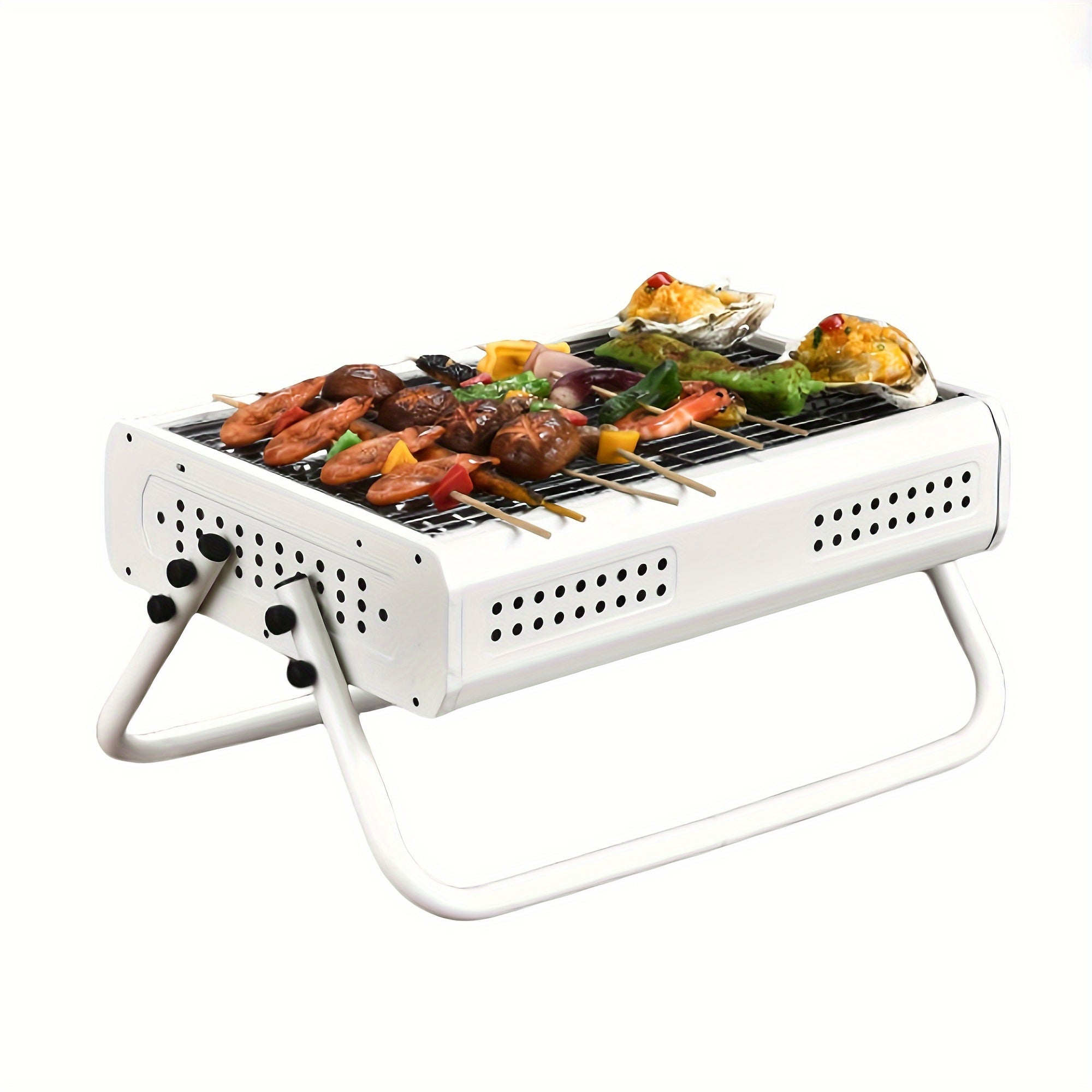 KitchenCrest | Compacte houtskoolgrill met opvouwbare poten 5