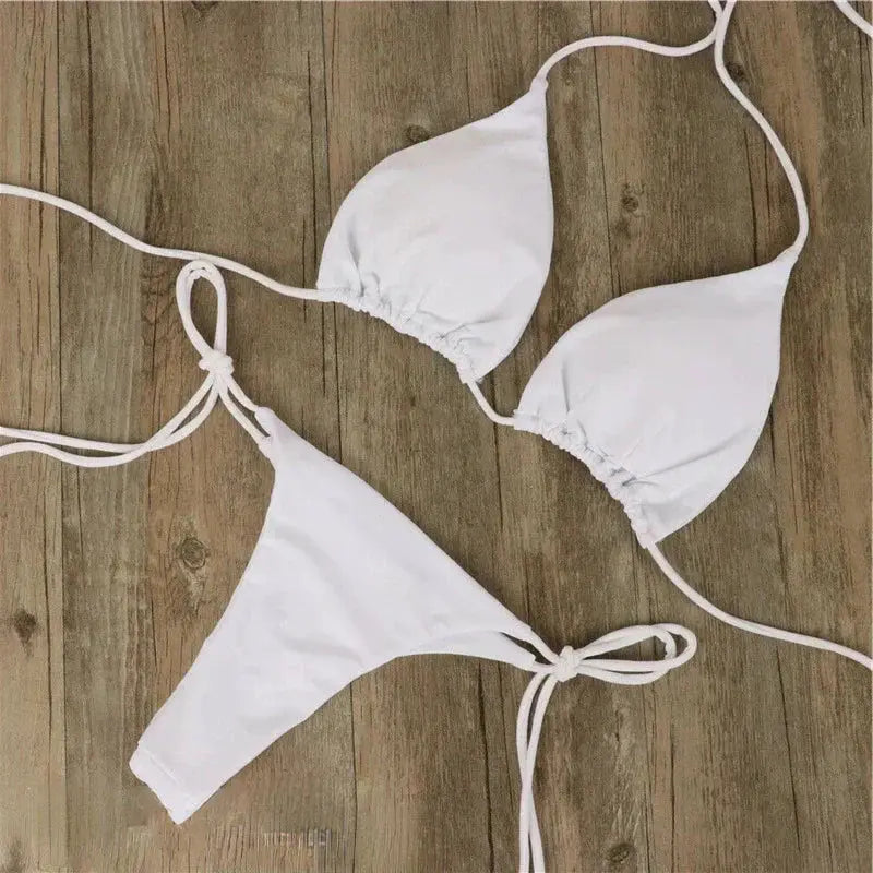 Klassieke Tweedelige Triangelbikini Voor Dames | Navando