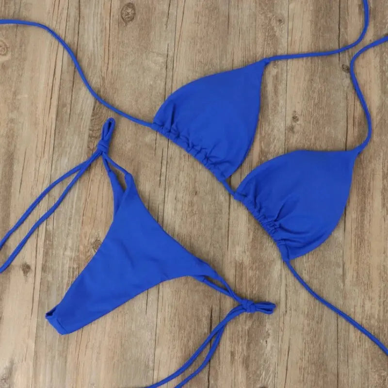 Klassieke Tweedelige Triangelbikini Voor Dames | Navando