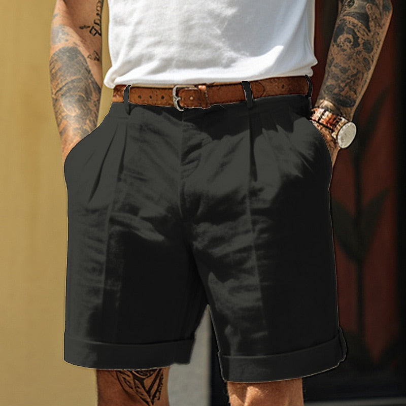 Klassieke linnen-katoenen korte broek | Ademend, comfortabel, klassieke snit 6