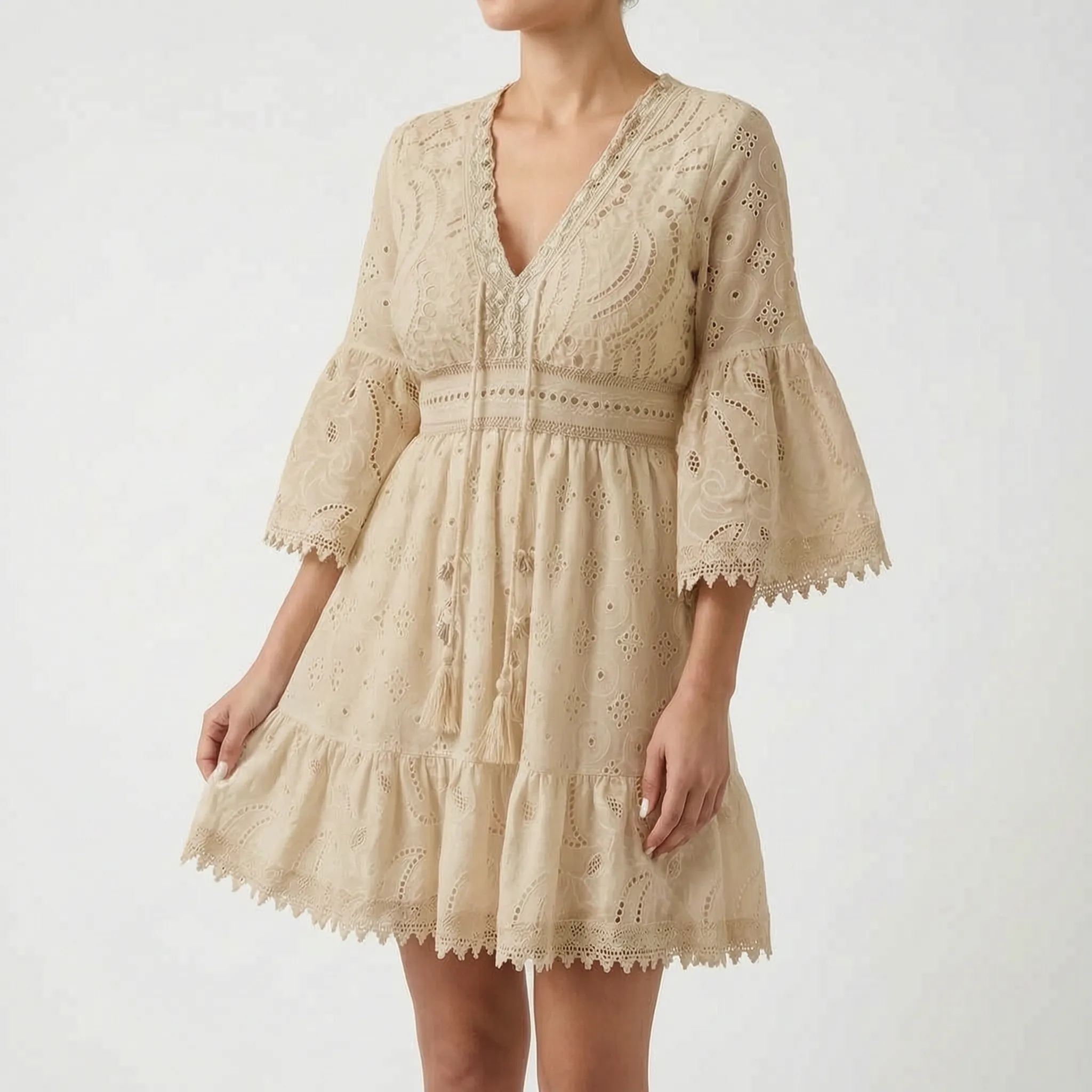 Korte Bohemian Zomerjurk | Navando 