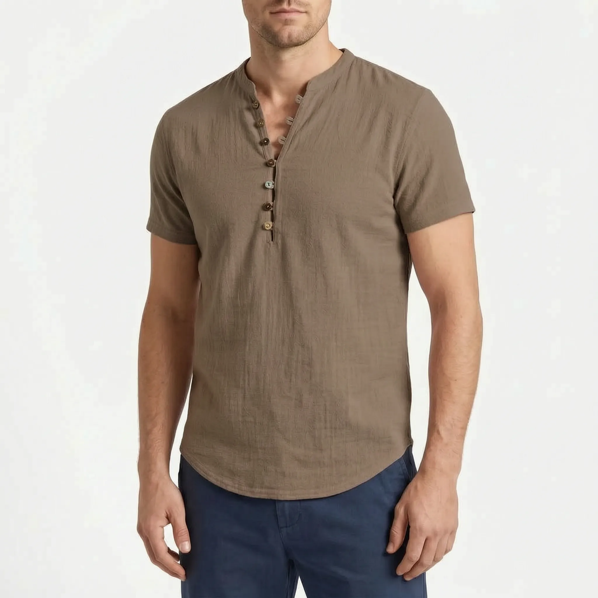Korte Mouwen Herenshirt | Navando 