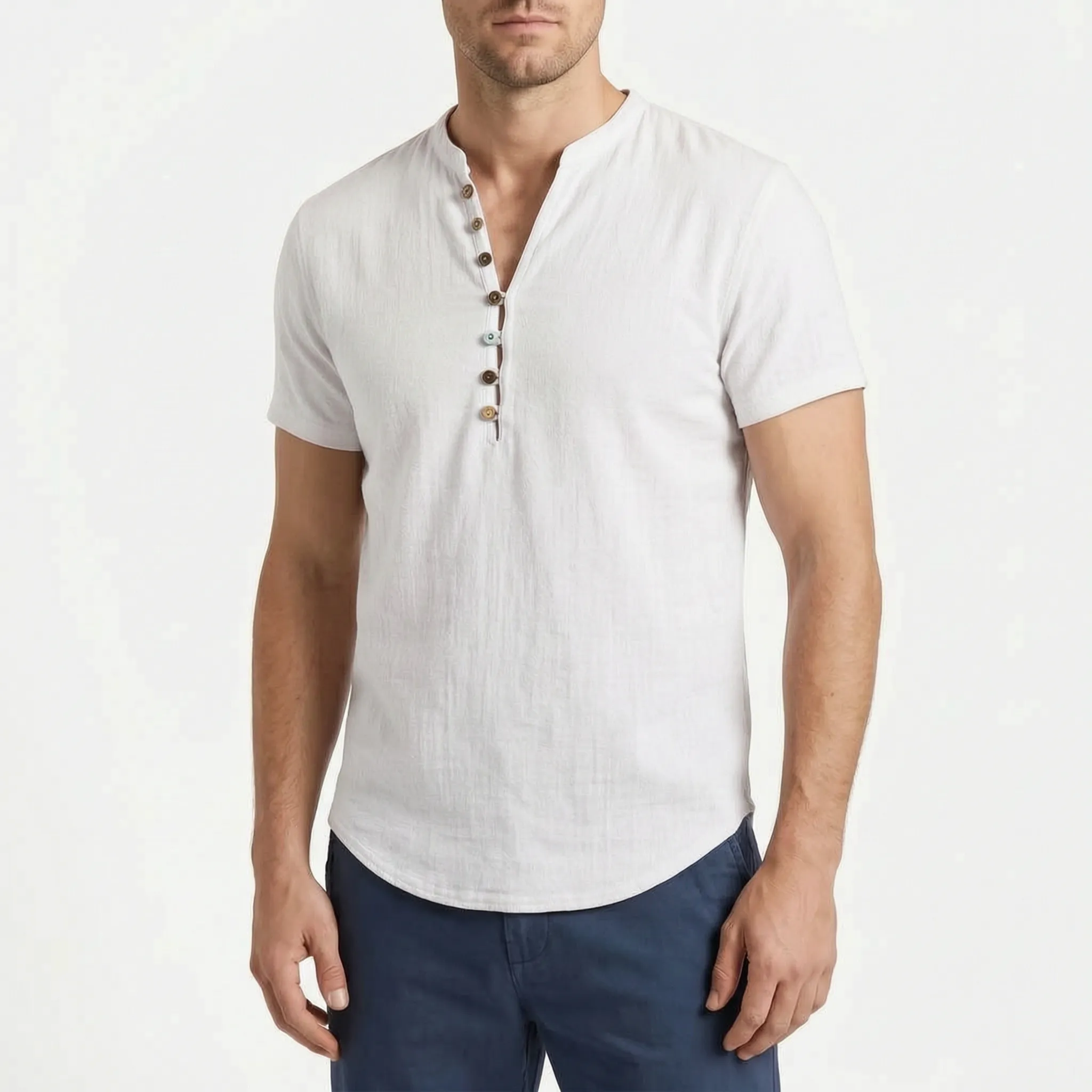 Korte Mouwen Herenshirt | Navando 