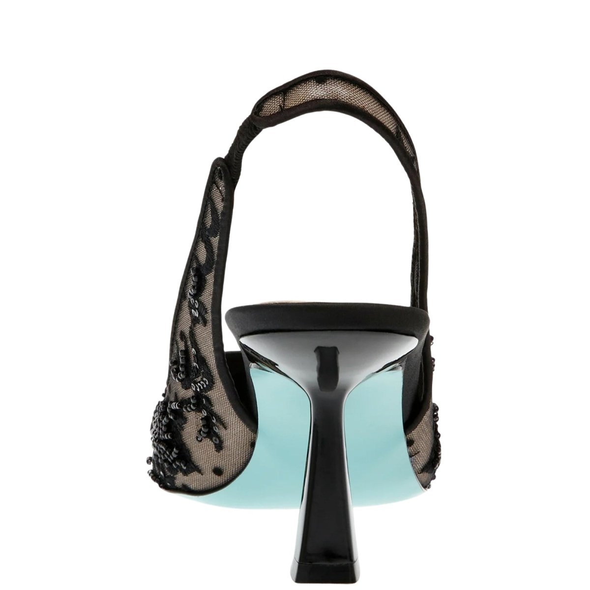 Kouvr Fashion | Delicaat kant met kralen slingback schoenen 4