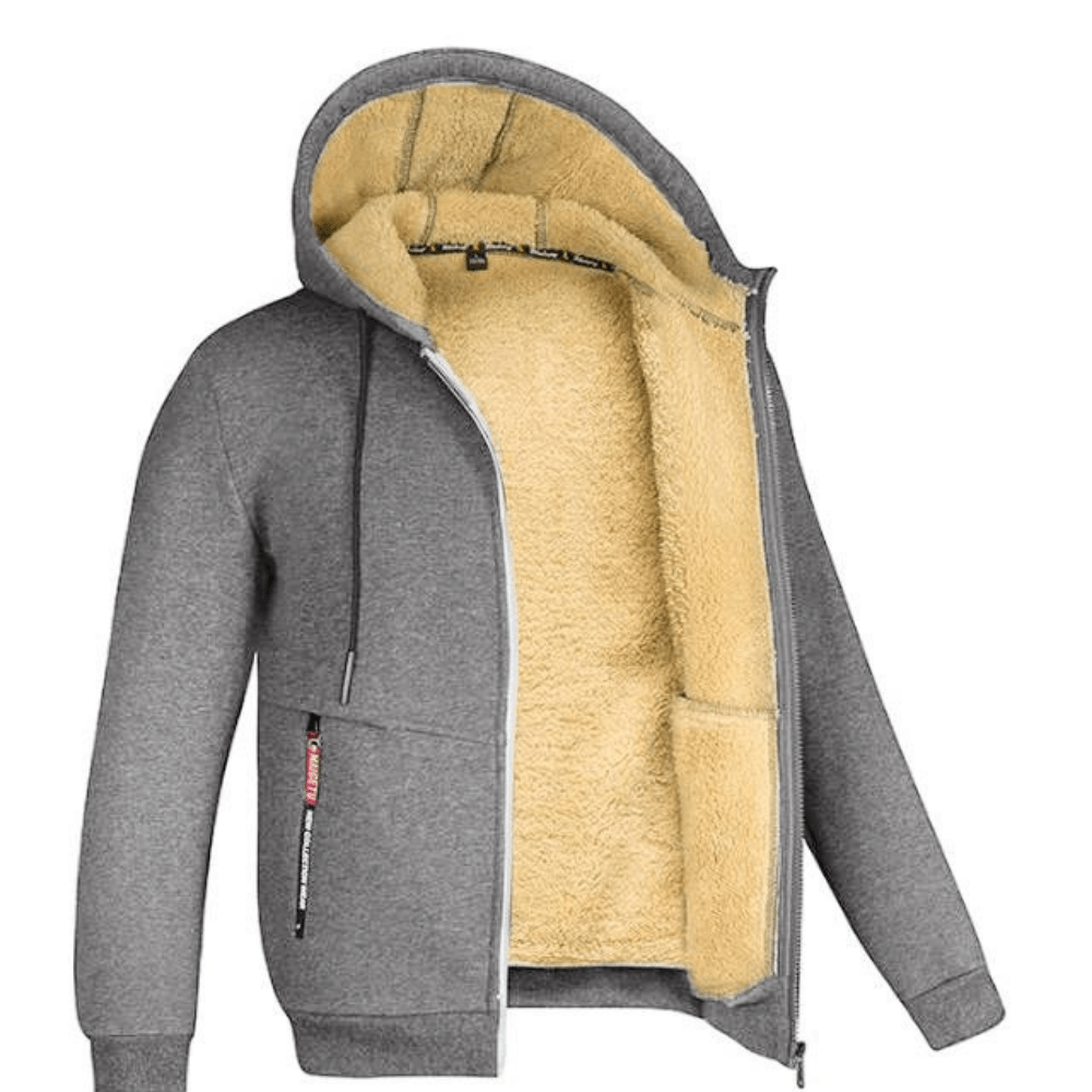 Kristoffer | Gevoerde zwarte hoodie met losse pasvorm 13