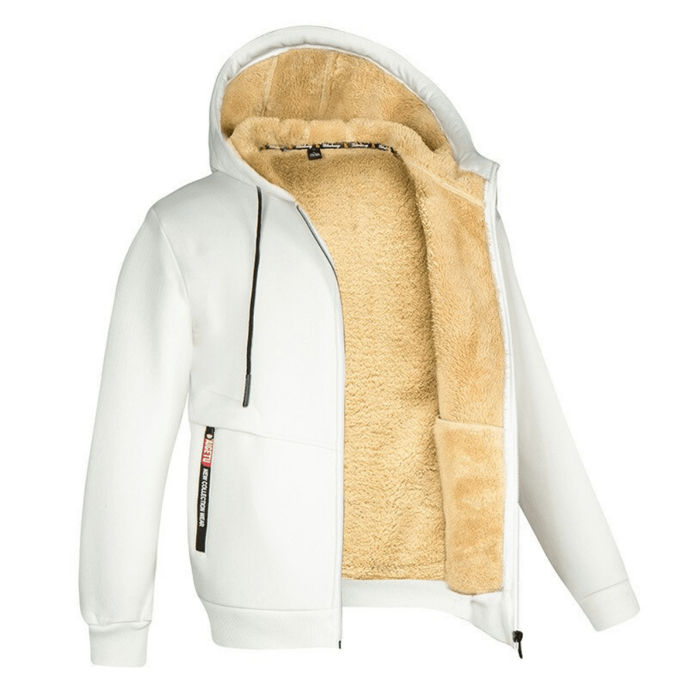Kristoffer | Gevoerde zwarte hoodie met losse pasvorm 3