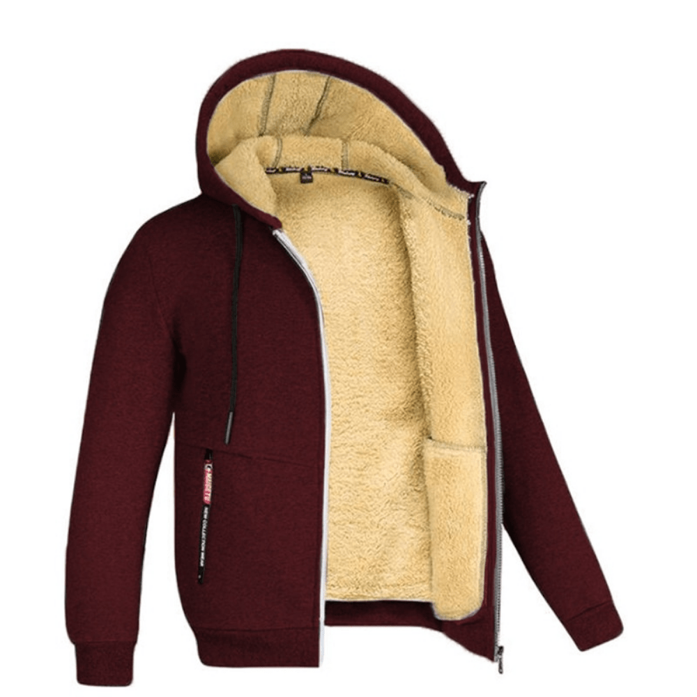 Kristoffer | Gevoerde zwarte hoodie met losse pasvorm 7