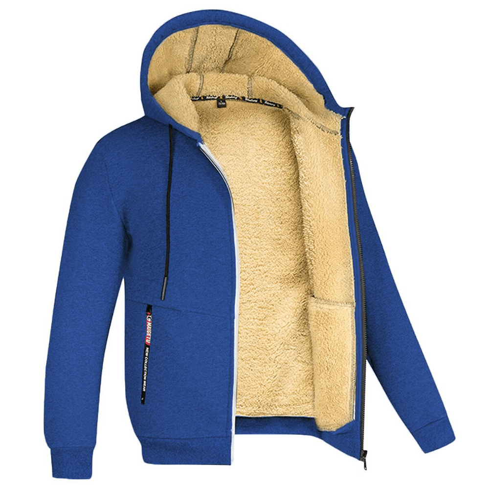 Kristoffer | Gevoerde zwarte hoodie met losse pasvorm 9