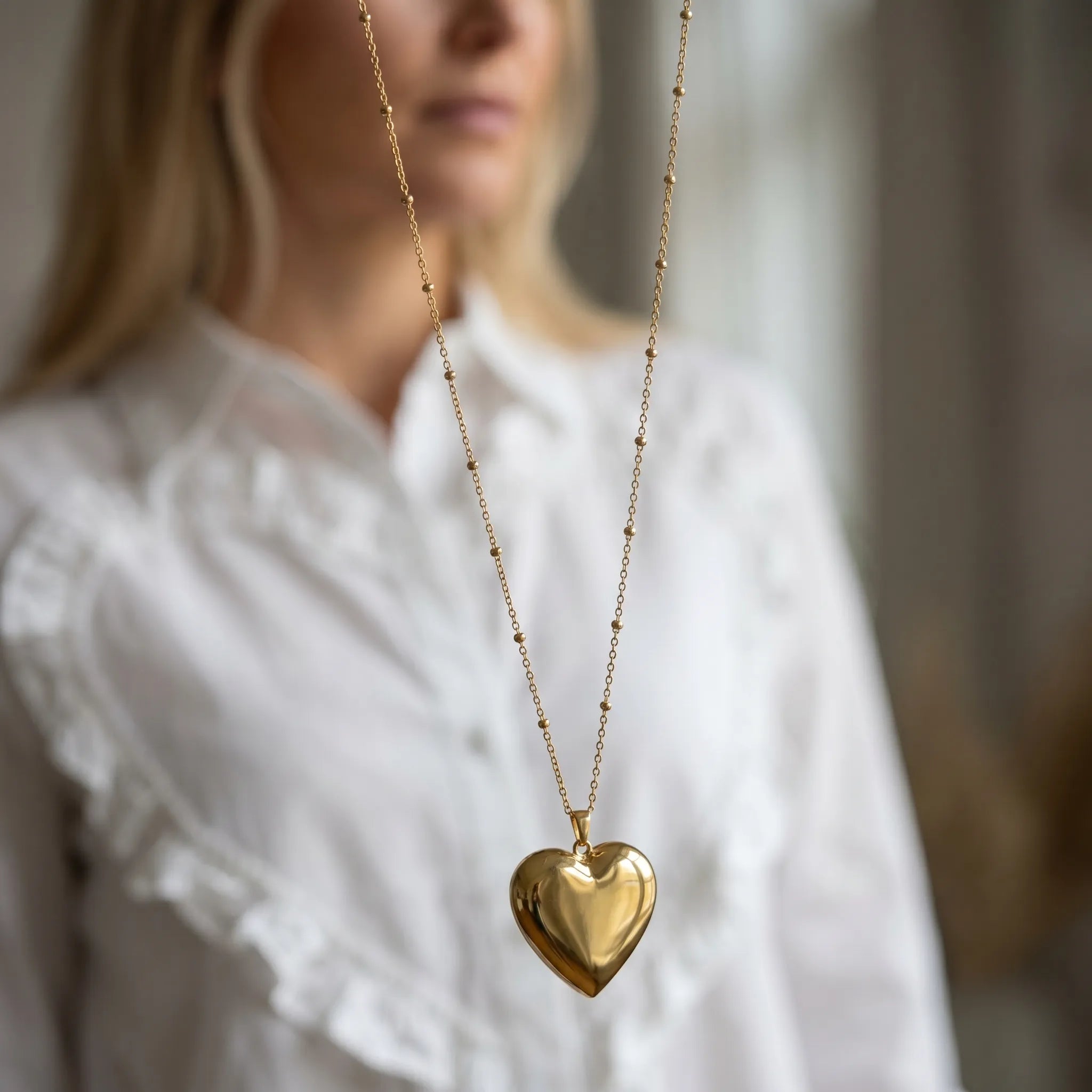 Lange Halsketting Met Hart | Navando 