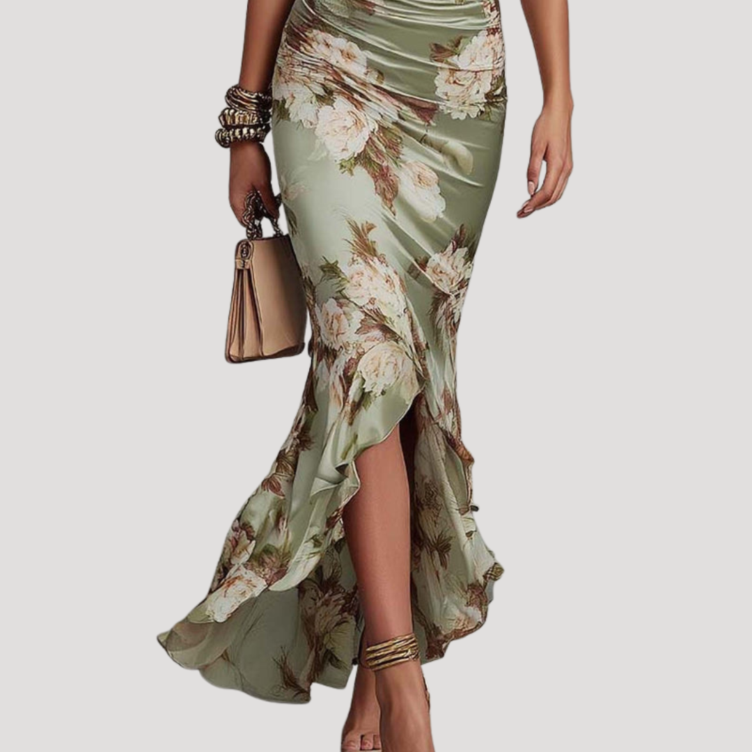 Lange Jurk Met Bloemenprint | Navando 