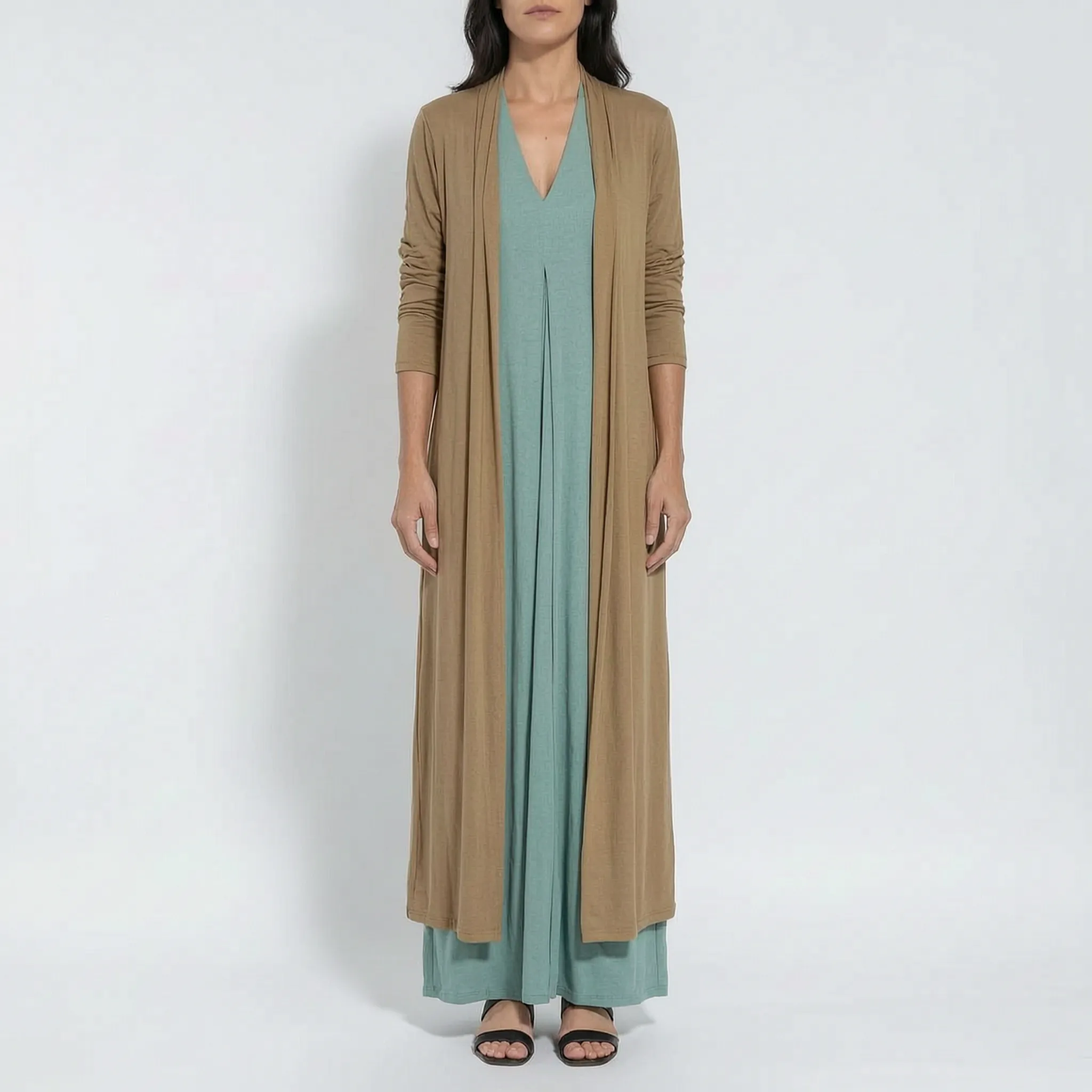 Lange Mouwloze Zomerjurk | Navando 