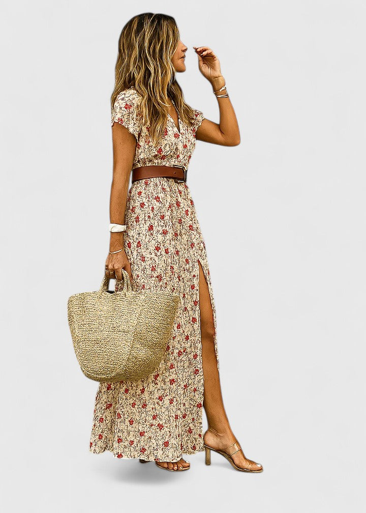 Lange Zomerjurk Met Print | Navando