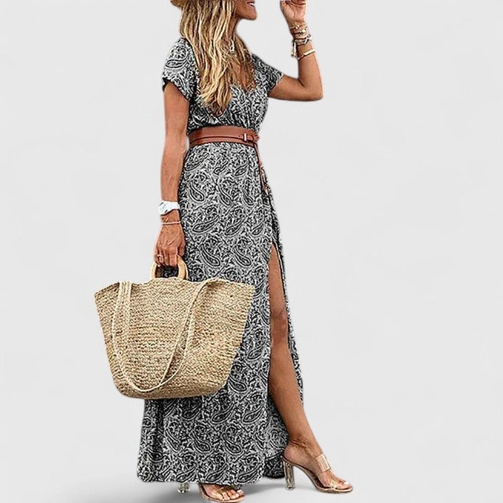 Lange Zomerjurk Met Print | Navando