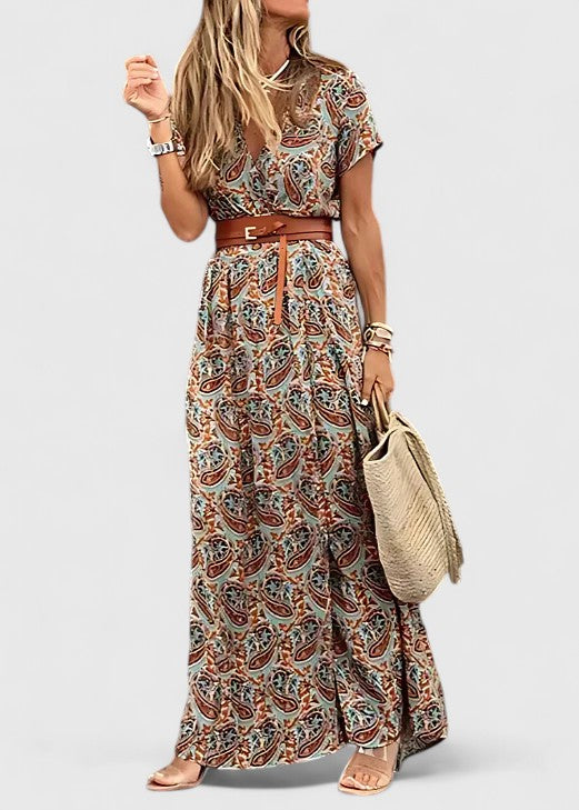 Lange Zomerjurk Met Print | Navando