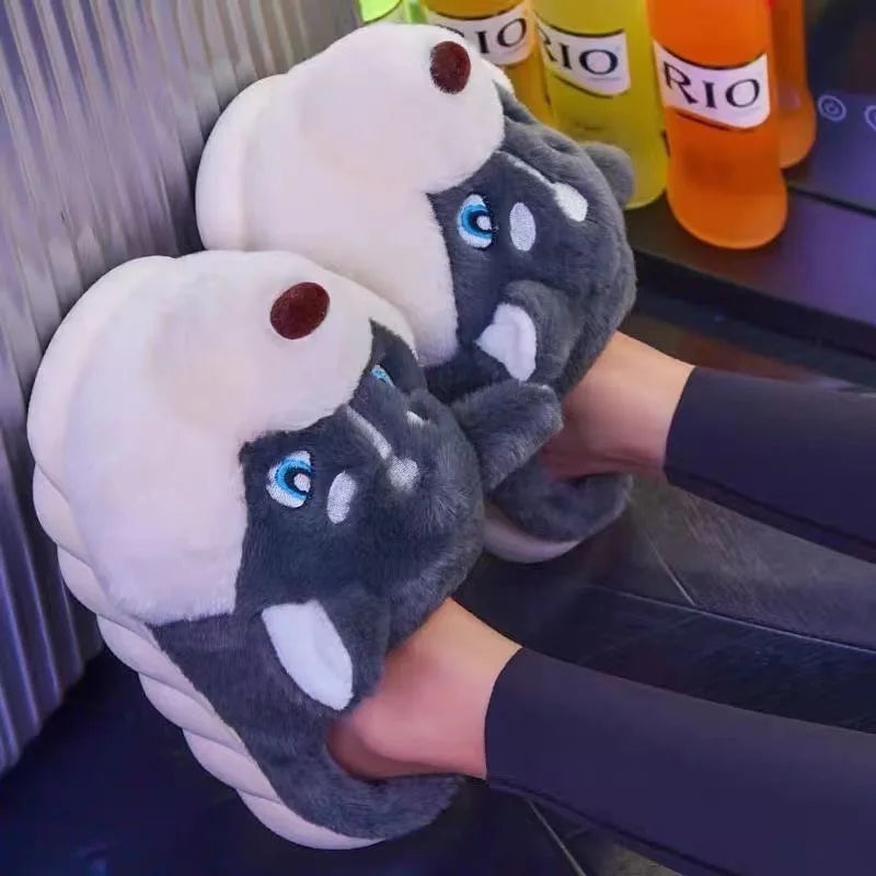 Laure | Zachte Pantoffels Met Speels Hondendesign