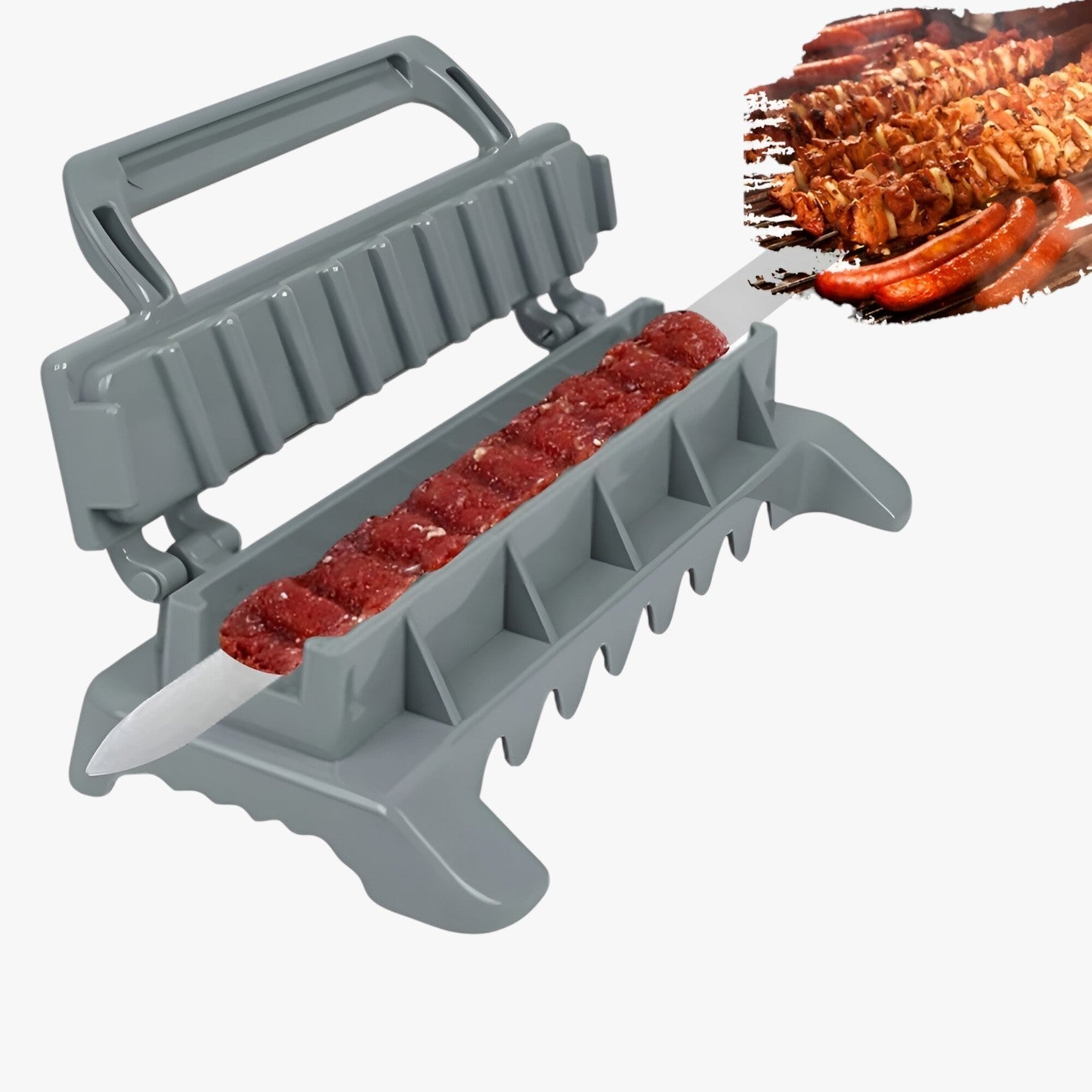 Leroy | Herbruikbare kebabmaker voor BBQ 3