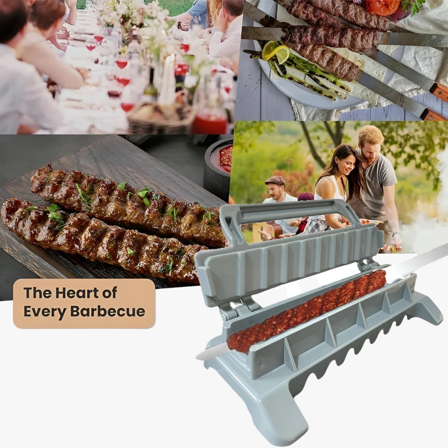 Leroy | Herbruikbare kebabmaker voor BBQ 7