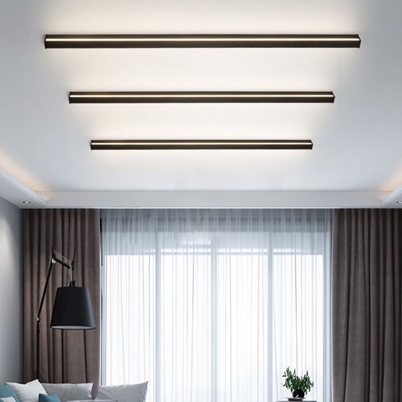 Linéair | Dimbare LED-wandlamp in geometrische vorm van matzwart metaal 3