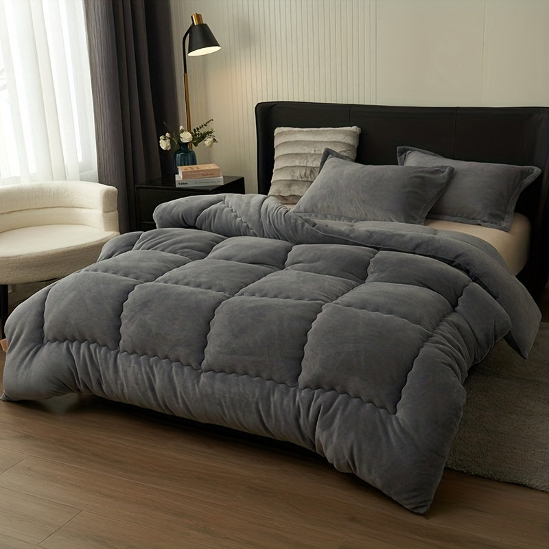 Lize | Gewatteerd Fleece Dekbed Zonder Hoes