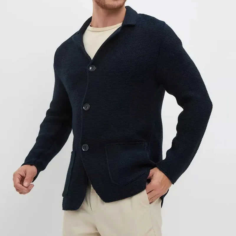 Lorenzo | Slim-fit gebreid vest met knoopsluiting 2