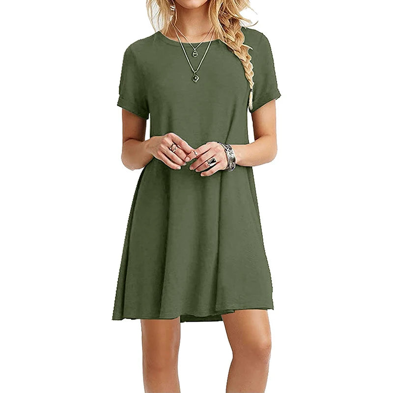 Los Vallende Casual T-Shirtjurk | Navando 