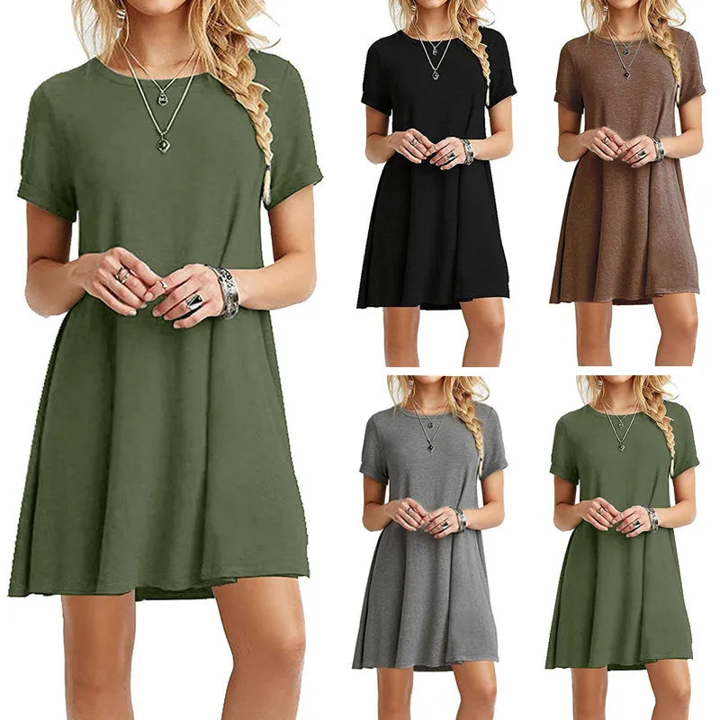Los Vallende Casual T-Shirtjurk | Navando 