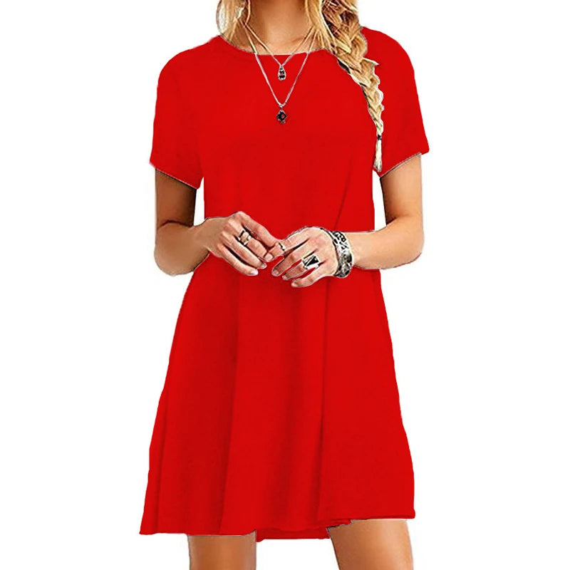 Los Vallende Casual T-Shirtjurk | Navando 