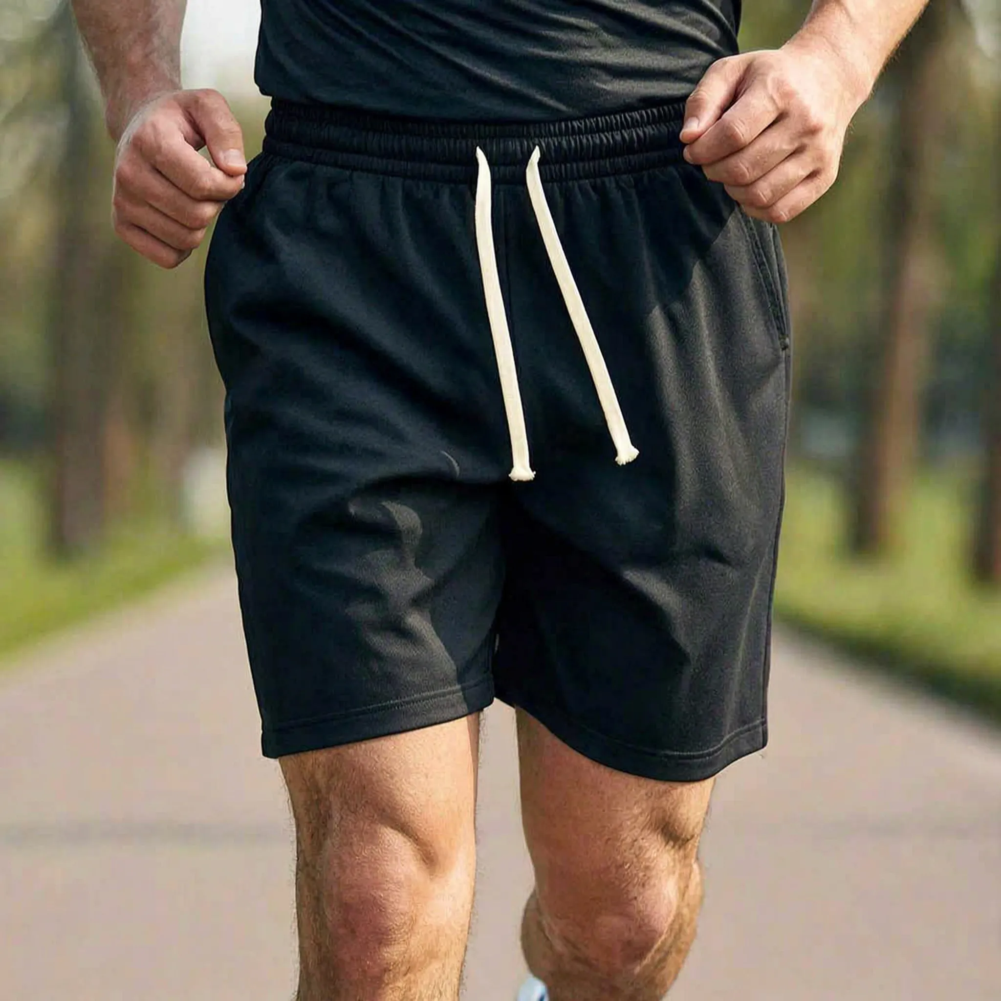 Losse Sportshort Met Elastische Taille En Trekkoord | Navando 