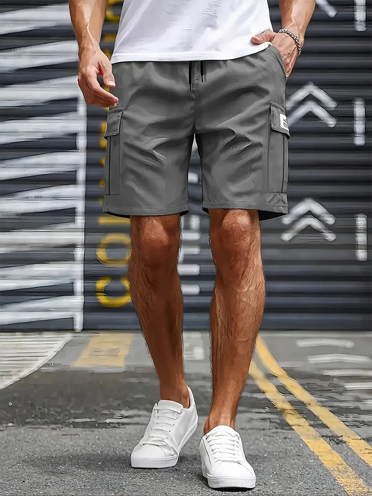 Losvallende Short Met Grote Zijzakken | Navando 