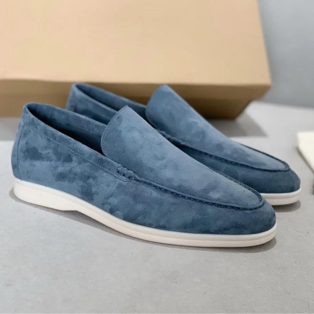 Lucas | Suède loafers met leren binnenzool 2