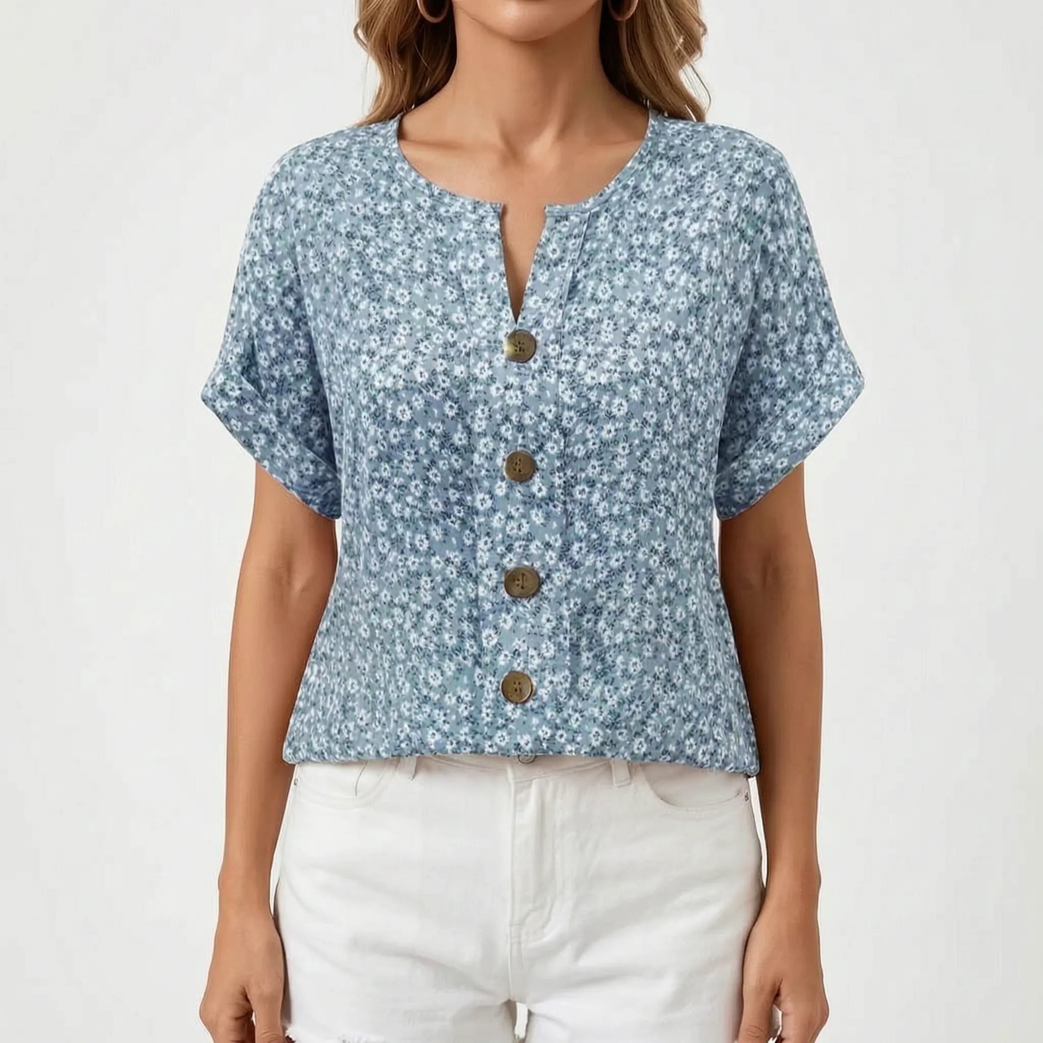 Luchtige Gebloemde Zomerblouse | Navando 