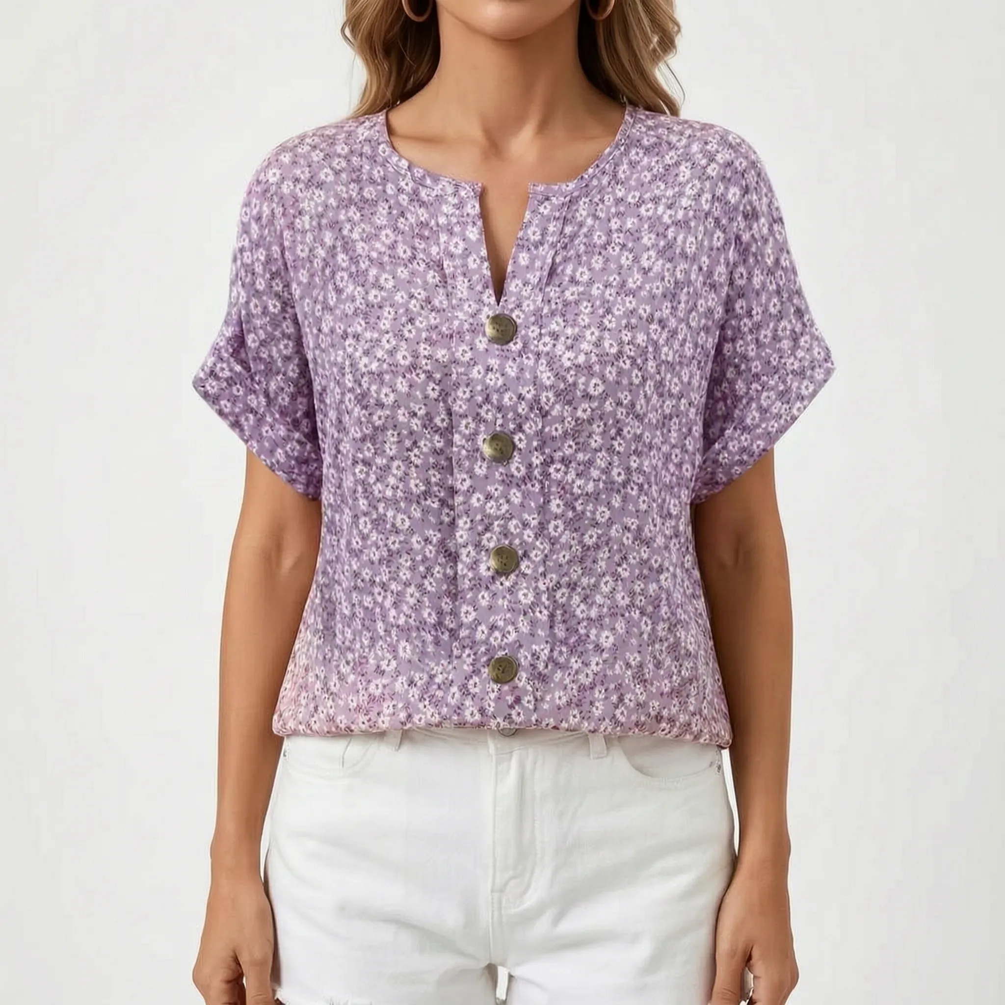 Luchtige Gebloemde Zomerblouse | Navando 