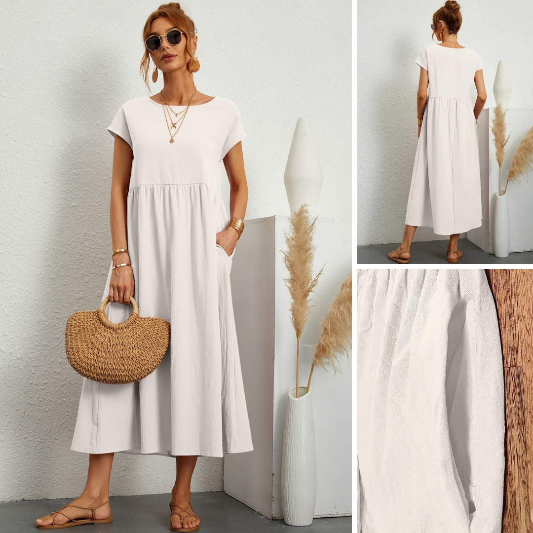 Luchtige Zomerjurk Met Hoge Taille | Navando