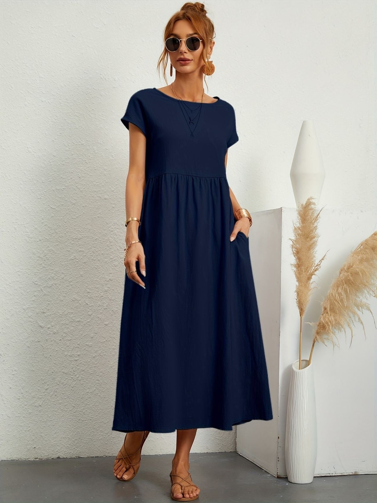 Luchtige Zomerjurk Met Hoge Taille | Navando