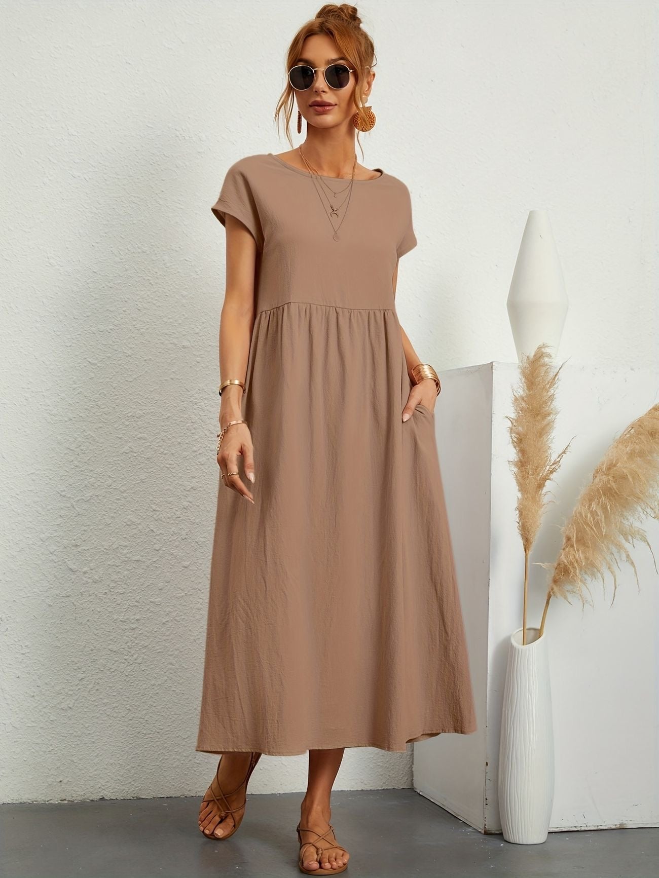Luchtige Zomerjurk Met Hoge Taille | Navando